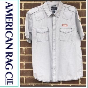 American rag short sleeve button down
